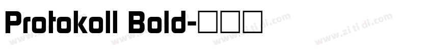 Protokoll Bold字体转换